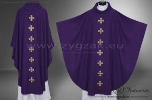 OG-HM-X-14 GOTHIC CHASUBLE - PURPLE