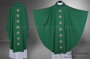 OG-HM-X-14 GOTHIC CHASUBLE - GREEN