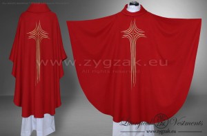 OG-HM-X-10 GOTHIC CHASUBLE - RED