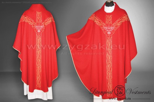 OG-HM-D3 "GIFTS OF THE HOLY SPIRIT" - Gothic style Chasuble