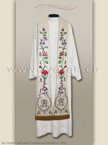 SR-HR-9 ROMAN STYLE STOLE  - "Marian Design"