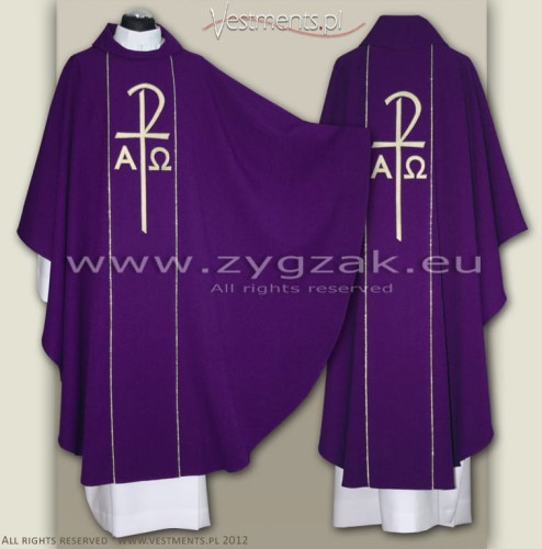 GOTHIC STYLE CHASUBLE purple
