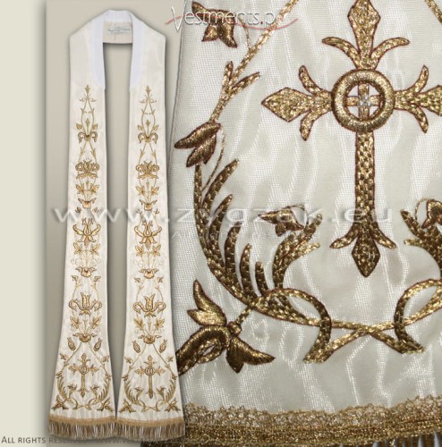 SR-HR-8 RICHLY DECORATED HAND EMBROIDERED STOLE