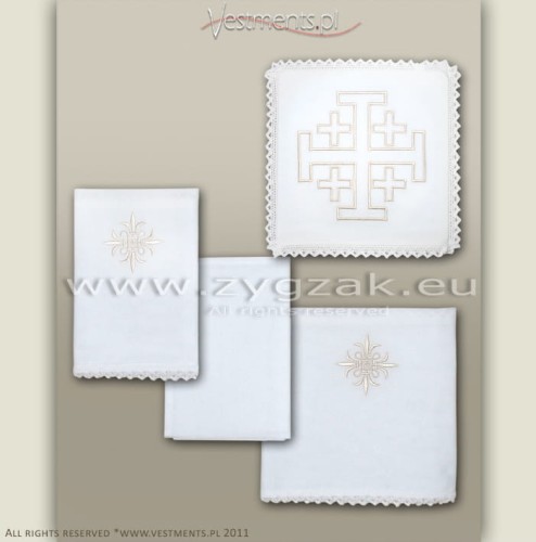 C12 IVORY - CHALICE LINEN SET