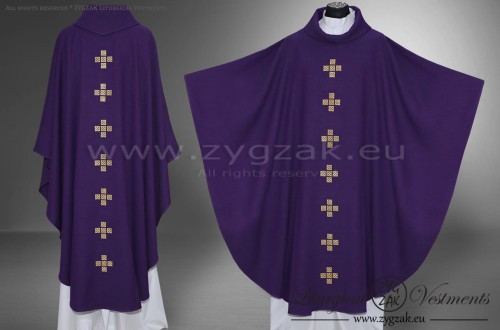 OG-HM-X-14 GOTHIC CHASUBLE - PURPLE
