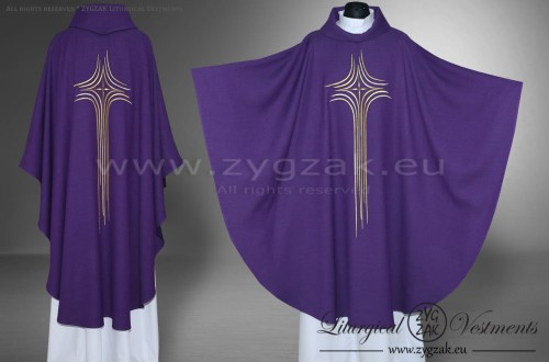 OG-HM-X-10 GOTHIC CHASUBLE - PURPLE