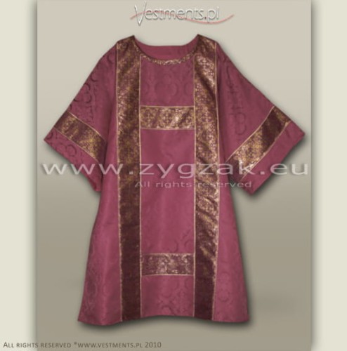 Semi-Gothic style Dalmatic rose