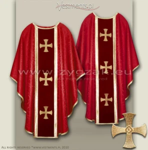 OG-HM-3C RED - GOTHIC CHASUBLE