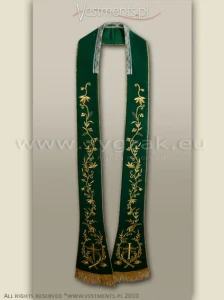 SR-HM-1 GREEN ROMAN STOLE