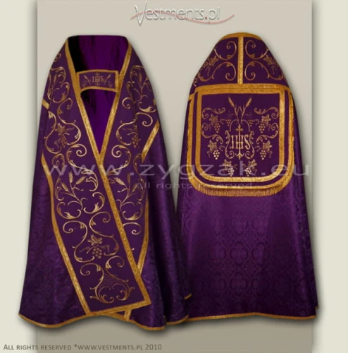 Roman style Cope - purple.