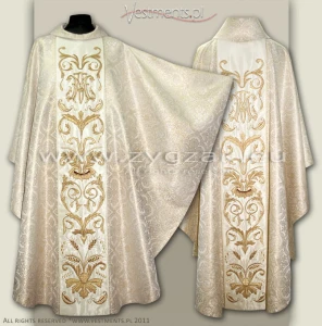 OG8-HM-2 MAR BROCADE GOTHIC CHASUBLE