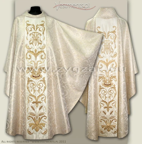 OG8-HM-2 MAR 
BROCADE GOTHIC STYLE CHASUBLE