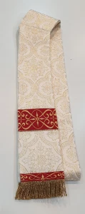 DEACON'S STOLE - GH design - SEMIGOTHIC STYLE - DECORATED WITH EMBROIDERED ORPHREYS
