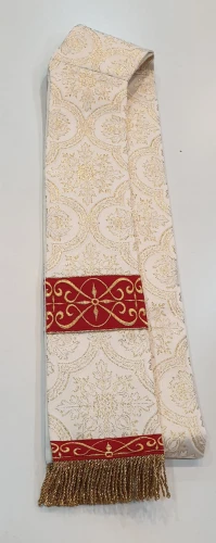 DEACON'S STOLE - GH design - SEMIGOTHIC STYLE - DECORATED WITH EMBROIDERED ORPHREYS