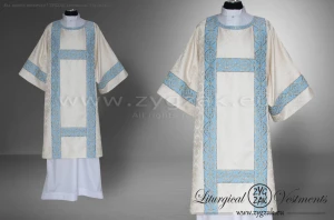 DS-ROZ-GH MAR SEMI-GOTHIC DALMATIC - MARIAN DESIGN