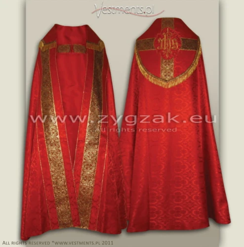Semi-Gothic style Cope - red