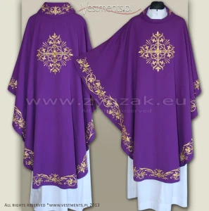 OG-HMS-11 PURPLE GOTHIC CHASUBLE