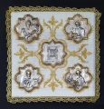 PM4 WHITE CHALICE PALL "The Four Evangelists"