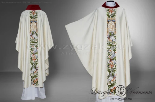 OG7-HM-1 RICHLY EMBROIDERED GOTHIC STYLE CHASUBLE