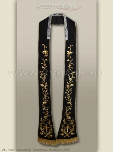 SR-HM-1 BLACK ROMAN STOLE