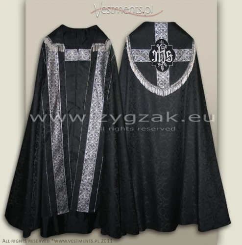 Semi-Gothic style Cope - black