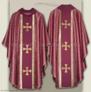OG-HM-4C ROSE UBR - GOTHIC CHASUBLE