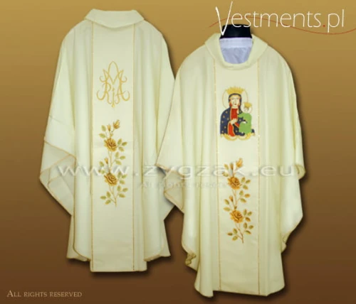 OUR LADY OF CZESTOCHOWA
GOTHIC STYLE CHASUBLE
