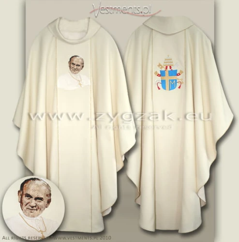 OG-HM-JPII "POPE JOHN PAUL II" - Gothic style Chasuble