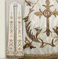 SR-HR-8 RICHLY DECORATED HAND EMBROIDERED STOLE