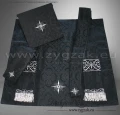 Semi-Gothic style Low Mass Set  black with black/silver orphreys