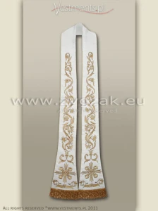 SR-HM-4AKS WHITE ROMAN STYLE STOLE