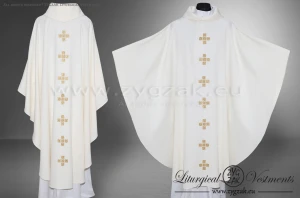 OG-HM-X-14 GOTHIC CHASUBLE - WHITE
