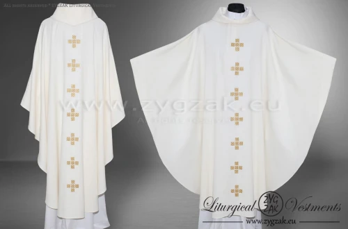 OG-HM-X-14 GOTHIC CHASUBLE - WHITE