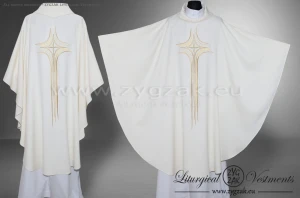 OG-HM-X-10 GOTHIC CHASUBLE - WHITE