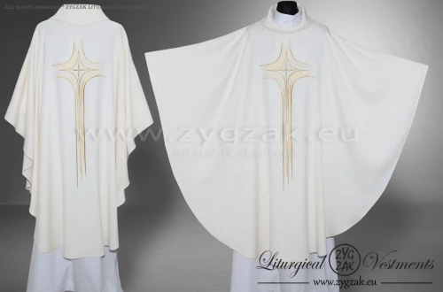 OG-HM-X-10 GOTHIC CHASUBLE - WHITE