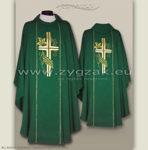 GOTHIC STYLE CHASUBLE green