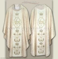 OG-HR-IHS-10 WHITE/GOLD 
GOTHIC STYLE CHASUBLE