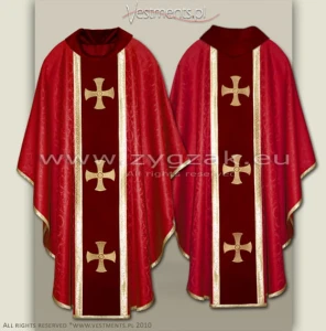 OG-HM-4C RED - GOTHIC CHASUBLE