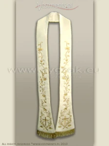 SR-HM-1 WHITE ROMAN STYLE STOLE