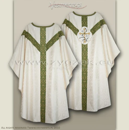 OS-ROZ-GH white/olive LIL  - Semi-Gothic style Low Mass Set