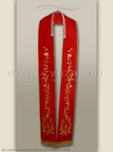 SG-HM-1 RED GOTHIC STOLE