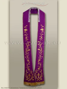 SR-HM-1 PURPLE ROMAN STOLE