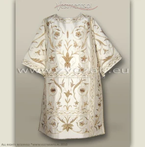 DR-HR-4 WHITE ROMAN DALMATIC