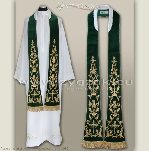 SR-HM-2 AKS ROMAN STYLE STOLE - VELVET