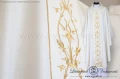 OG-HM-16 WHITE - GOTHIC CHASUBLE "THE SACRAMENT OF MATRIMONY"