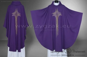 OG-HM-X-10 GOTHIC CHASUBLE - PURPLE