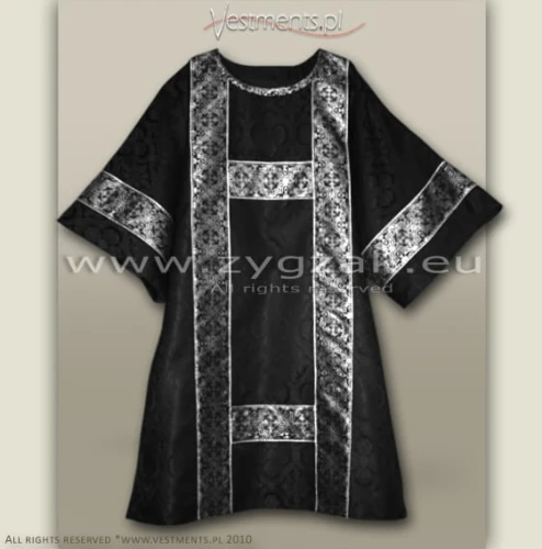 Semi-Gothic style Dalmatic - black/silver
