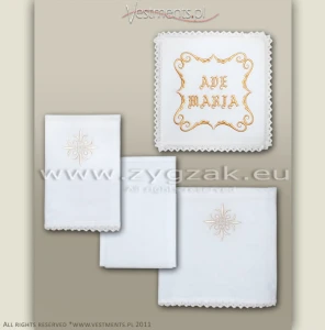 C29 "AVE MARIA" GOLD - CHALICE LINEN SET