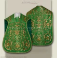 Highly decorative Roman style Low Mass Set - green.