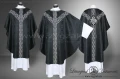 Semi-Gothic style Low Mass Set  black with black/silver orphreys